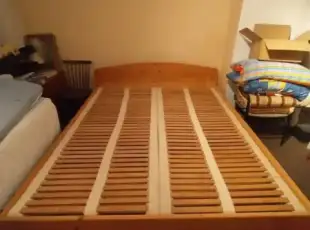 Dvoulůžko z masivu 170×200 s rošty