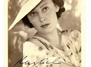 Lída Baarová autogram atelier "Ross" Verlag, rok 1935